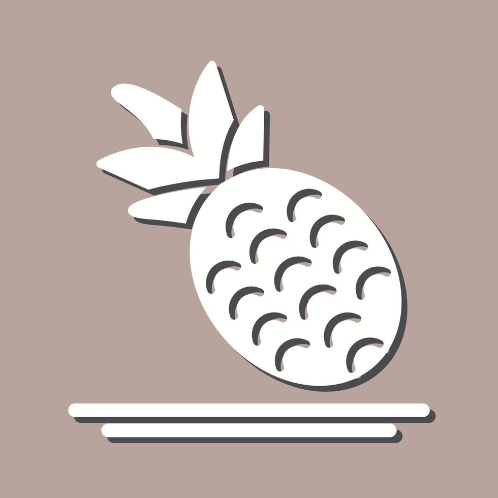 Ananas einzigartig Vektor Symbol