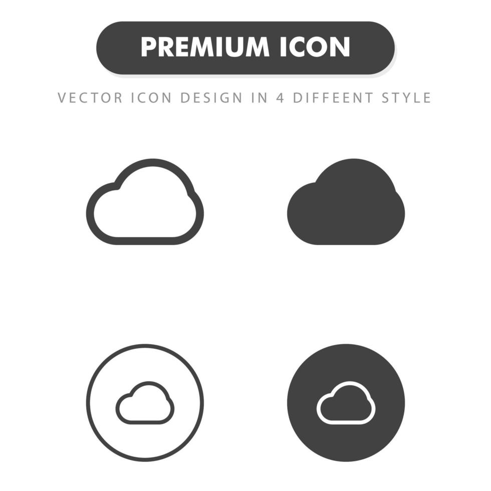 moln ikon isolerad på vit bakgrund. för din webbdesign, logotyp, app, ui. vektorgrafikillustration och redigerbar stroke. eps 10. vektor
