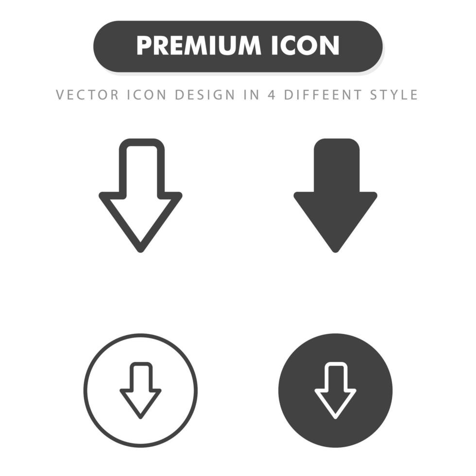 Download-Symbol isoliert auf weißem Hintergrund. für Ihr Website-Design, Logo, App, UI. Vektorgrafiken Illustration und bearbeitbarer Strich. eps 10. vektor