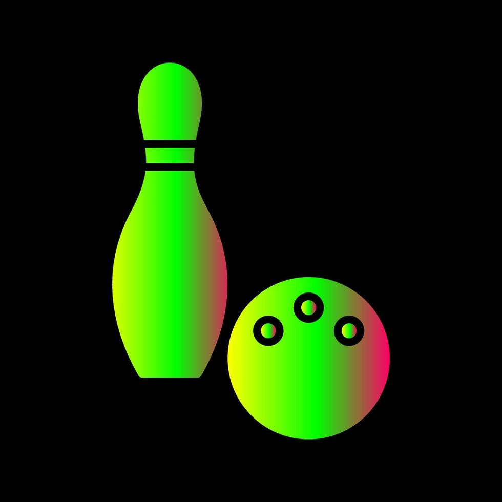 unik bowling vektor ikon