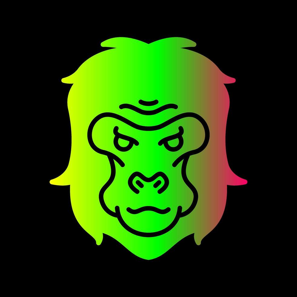 Gorilla-Vektor-Symbol vektor