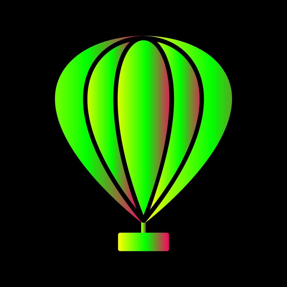 varm luft ballong vektor ikon