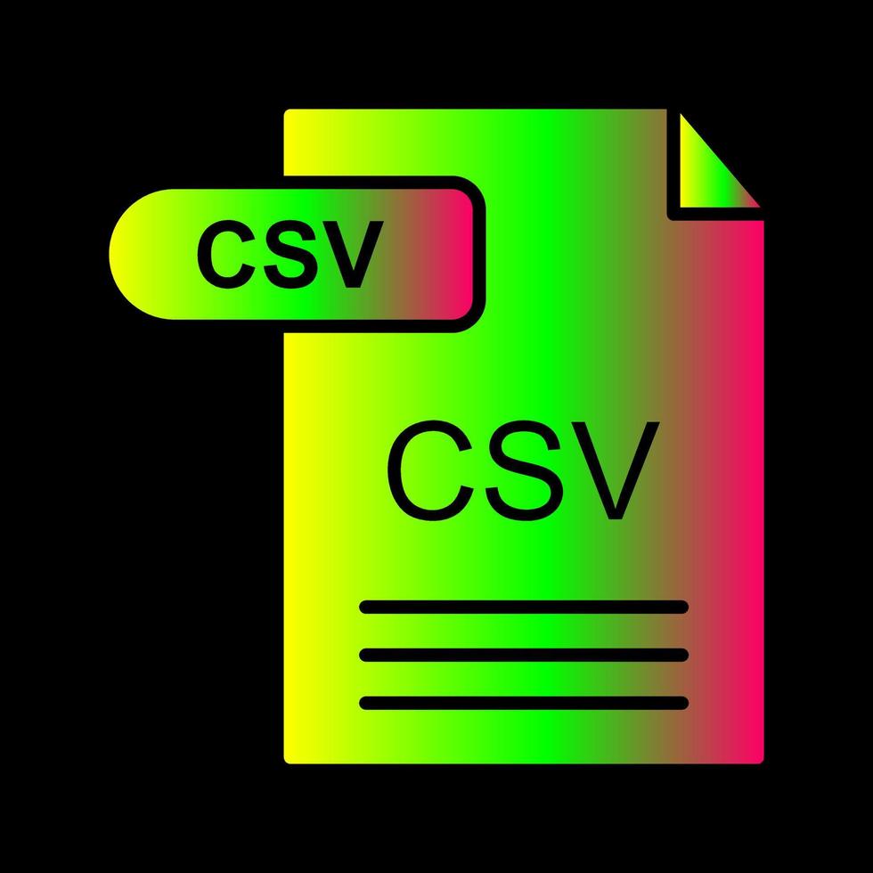 csv vektor ikon