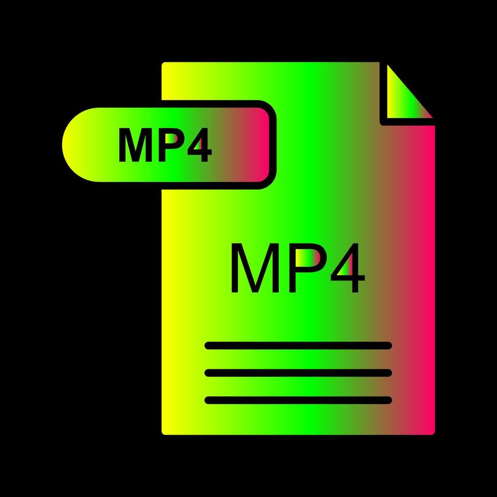 mp4-Vektorsymbol vektor