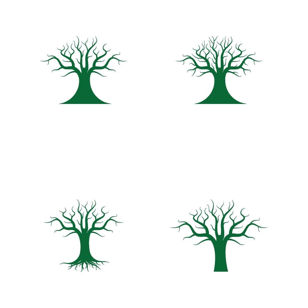 trädlogotyp och symbolvektor vektor