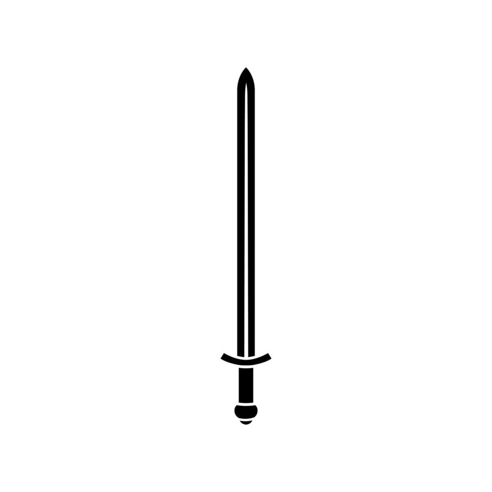 Schwert Symbol Vektor Satz. Säbel Illustration Zeichen Sammlung. Waffe Symbol. Stahl Logo.