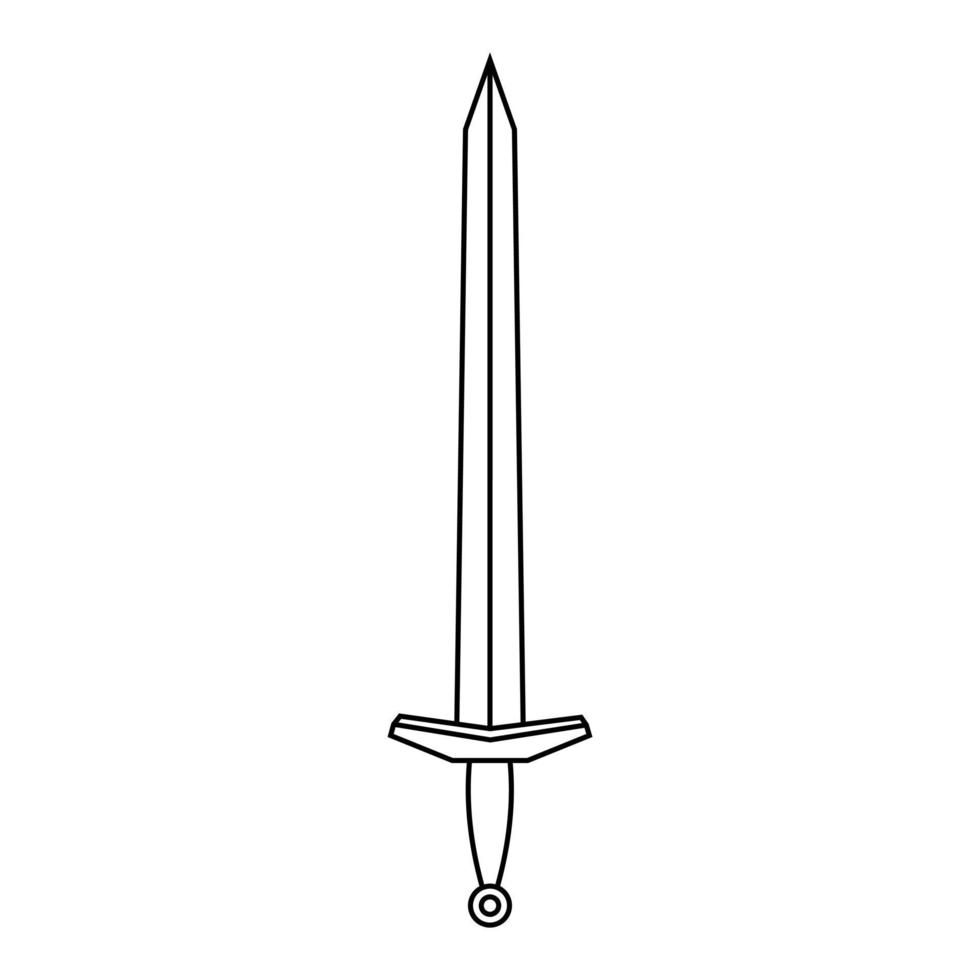 Schwert Symbol Vektor Satz. Säbel Illustration Zeichen Sammlung. Waffe Symbol. Stahl Logo.