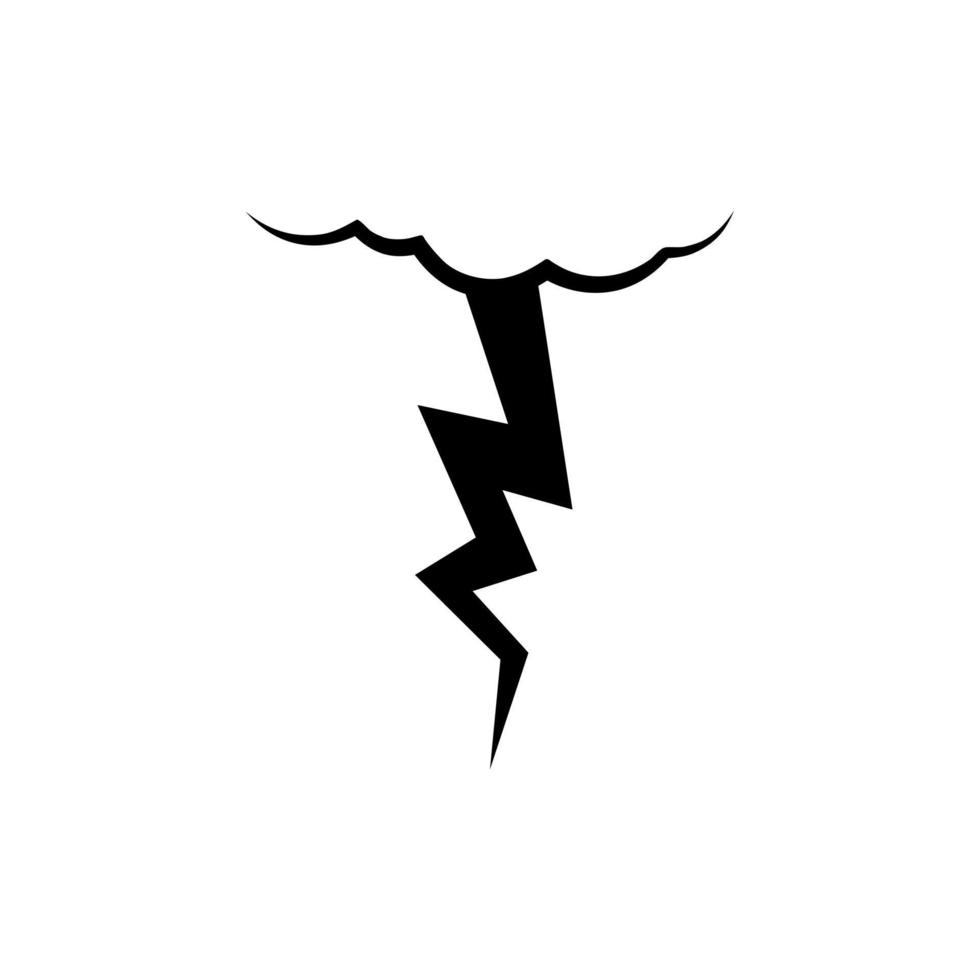 Blitz Symbol Vektor. levin Illustration unterzeichnen. Leistung Symbol. Wetter Logo. vektor