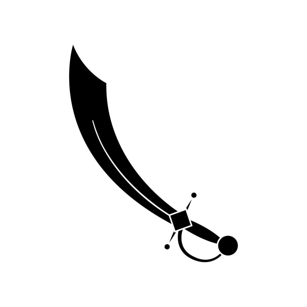 Schwert Symbol Vektor Satz. Säbel Illustration Zeichen Sammlung. Waffe Symbol. Stahl Logo.