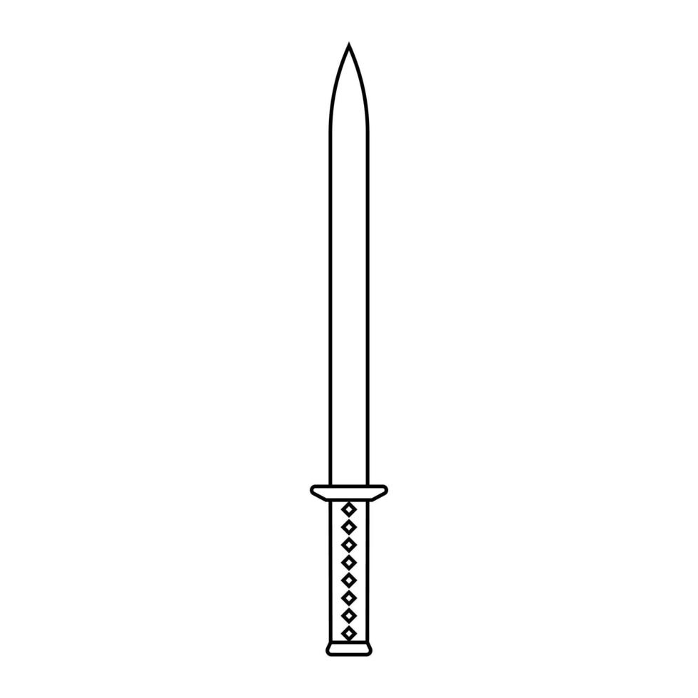 svärd ikon vektor uppsättning. sabel illustration tecken samling. vapen symbol. stål logotyp.