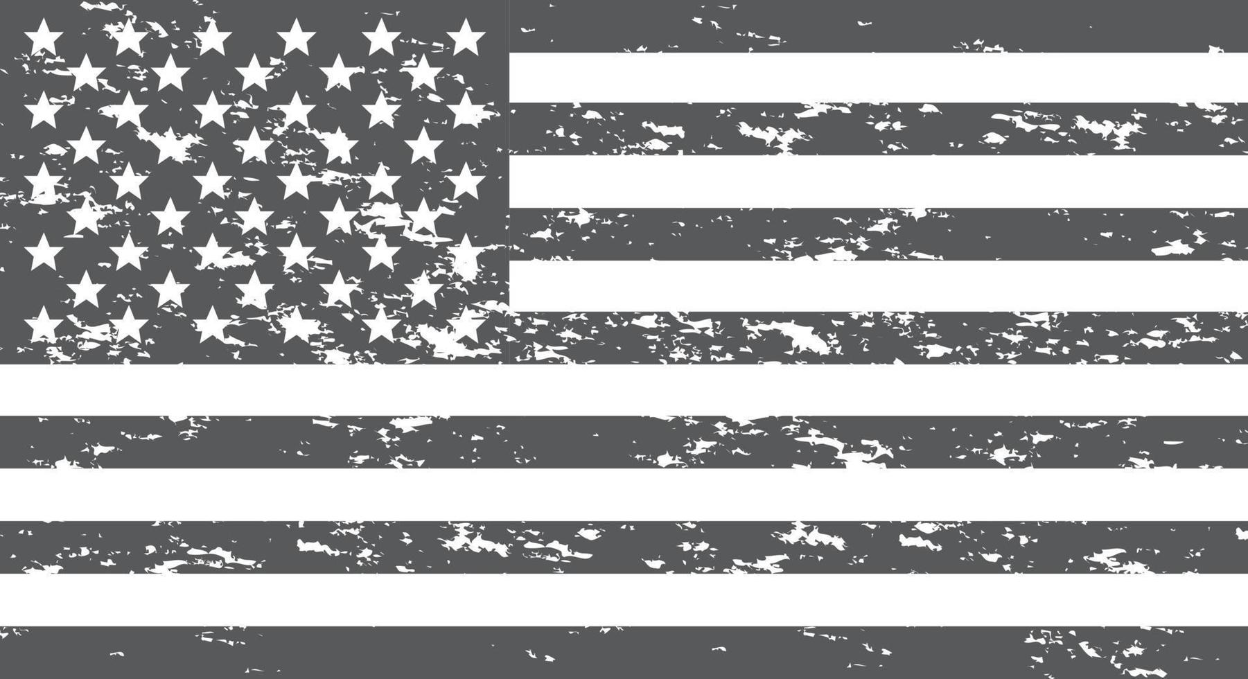 vektor svart och vit USA flagga. amerikanska flaggan symbol.icon för webbplats eller mobilapp