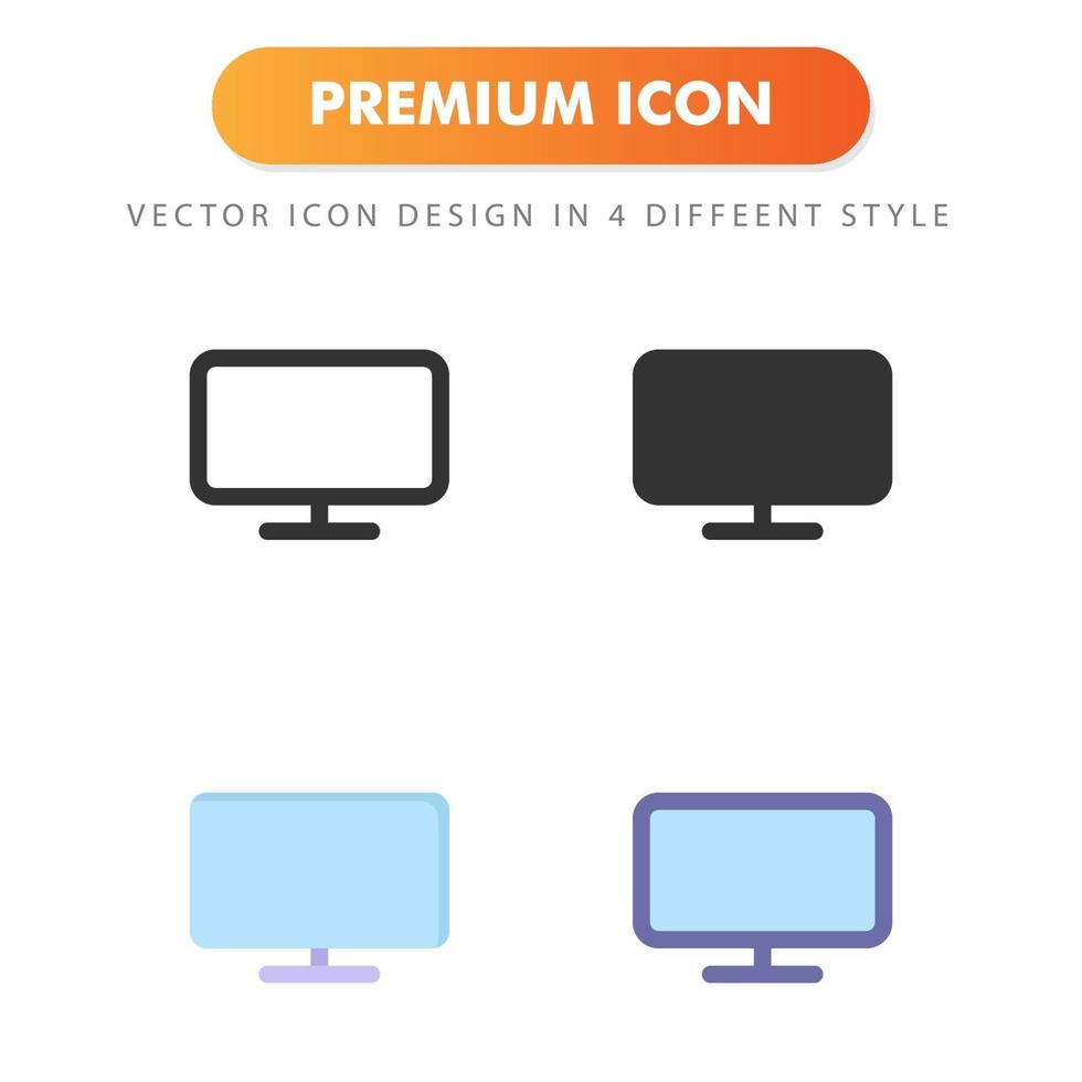 Smart-TV-Symbol isoliert auf weißem Hintergrund. für Ihr Website-Design, Logo, App, UI. Vektorgrafiken Illustration und bearbeitbarer Strich. eps 10. vektor