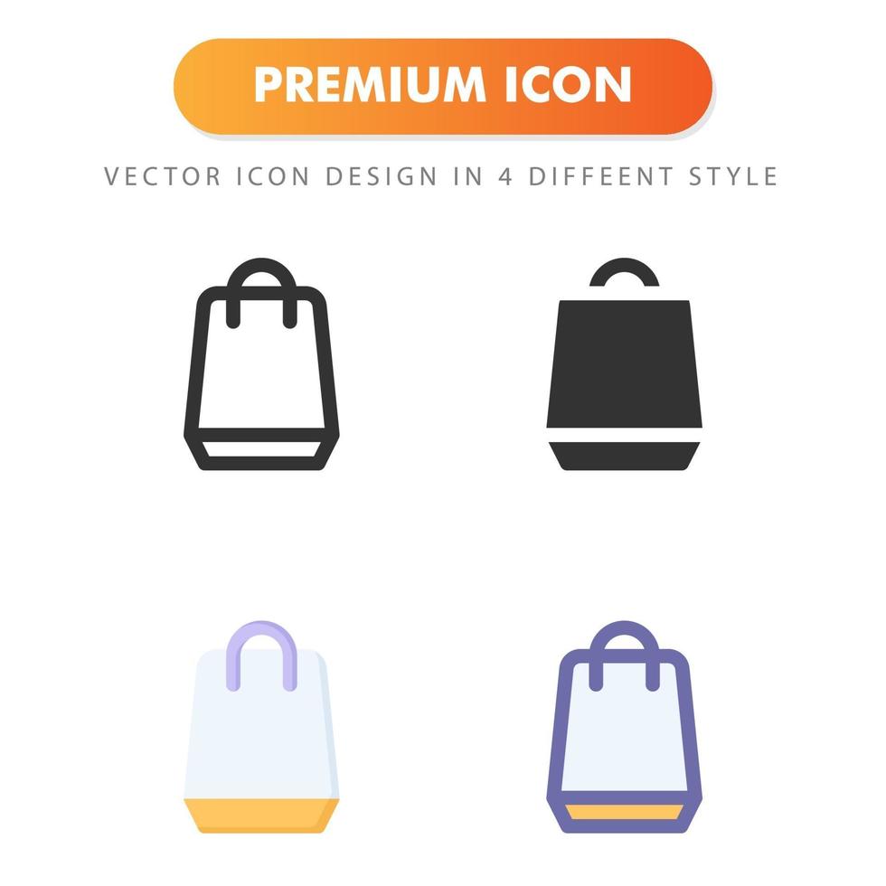 Einkaufstaschensymbol lokalisiert auf weißem Hintergrund. für Ihr Website-Design, Logo, App, UI. Vektorgrafiken Illustration und bearbeitbarer Strich. eps 10. vektor
