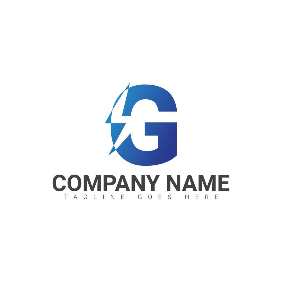 G Logo, G Brief Logo, G Brief Initiale Logo vektor