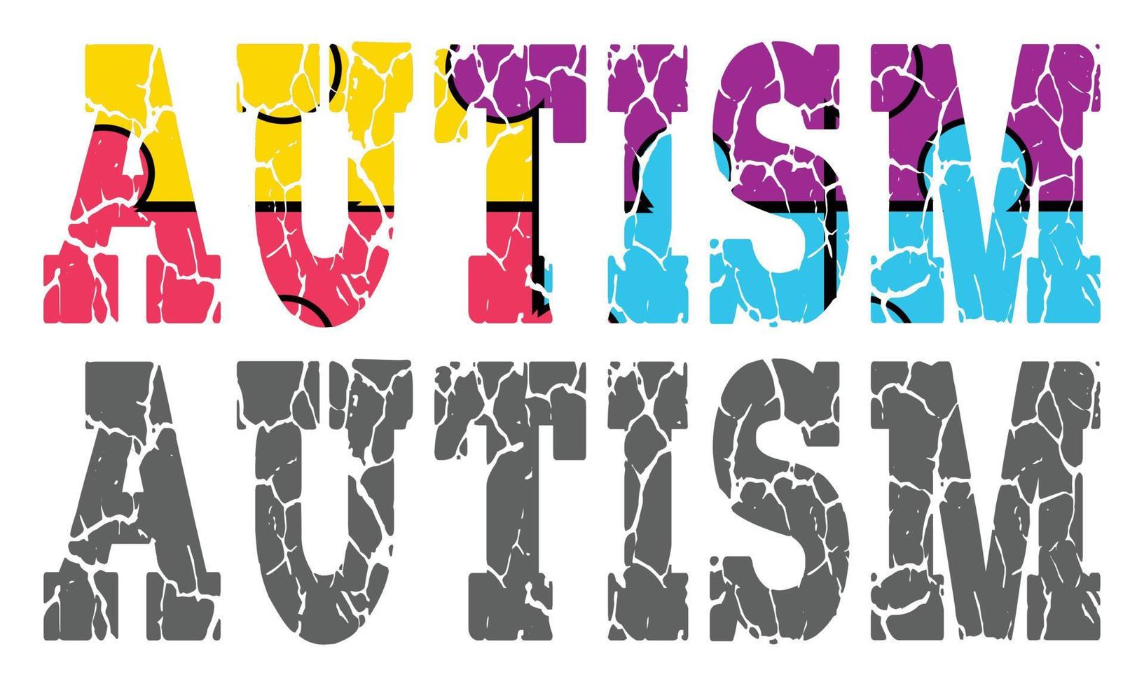 glücklich Autismus Bewusstsein Tag T-Shirt Design. Autismus Bewusstsein Tag motivierend Typografie T-Shirt kreativ Kinder, und Typografie Thema Vektor Illustration Design.