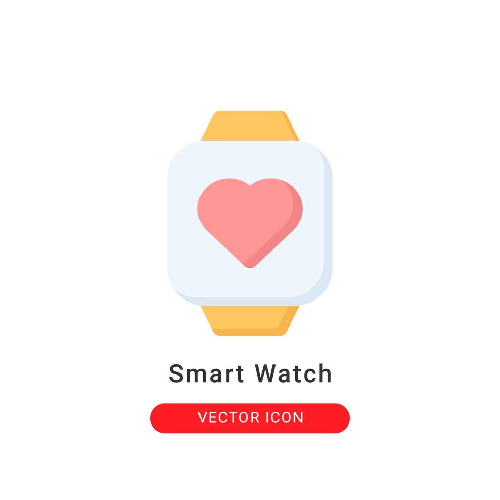 Smartwatch-Symbol-Vektorillustration. flaches Design der Smartwatch-Ikone. vektor