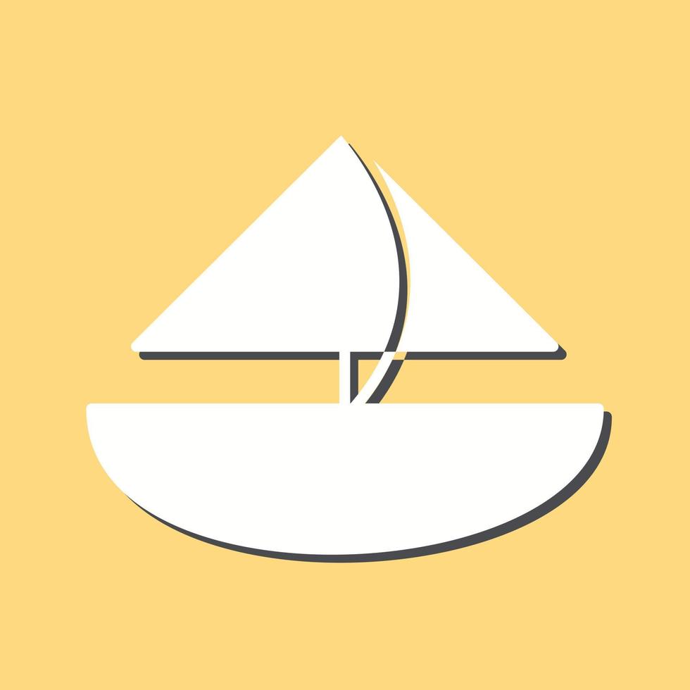små Yacht vektor ikon