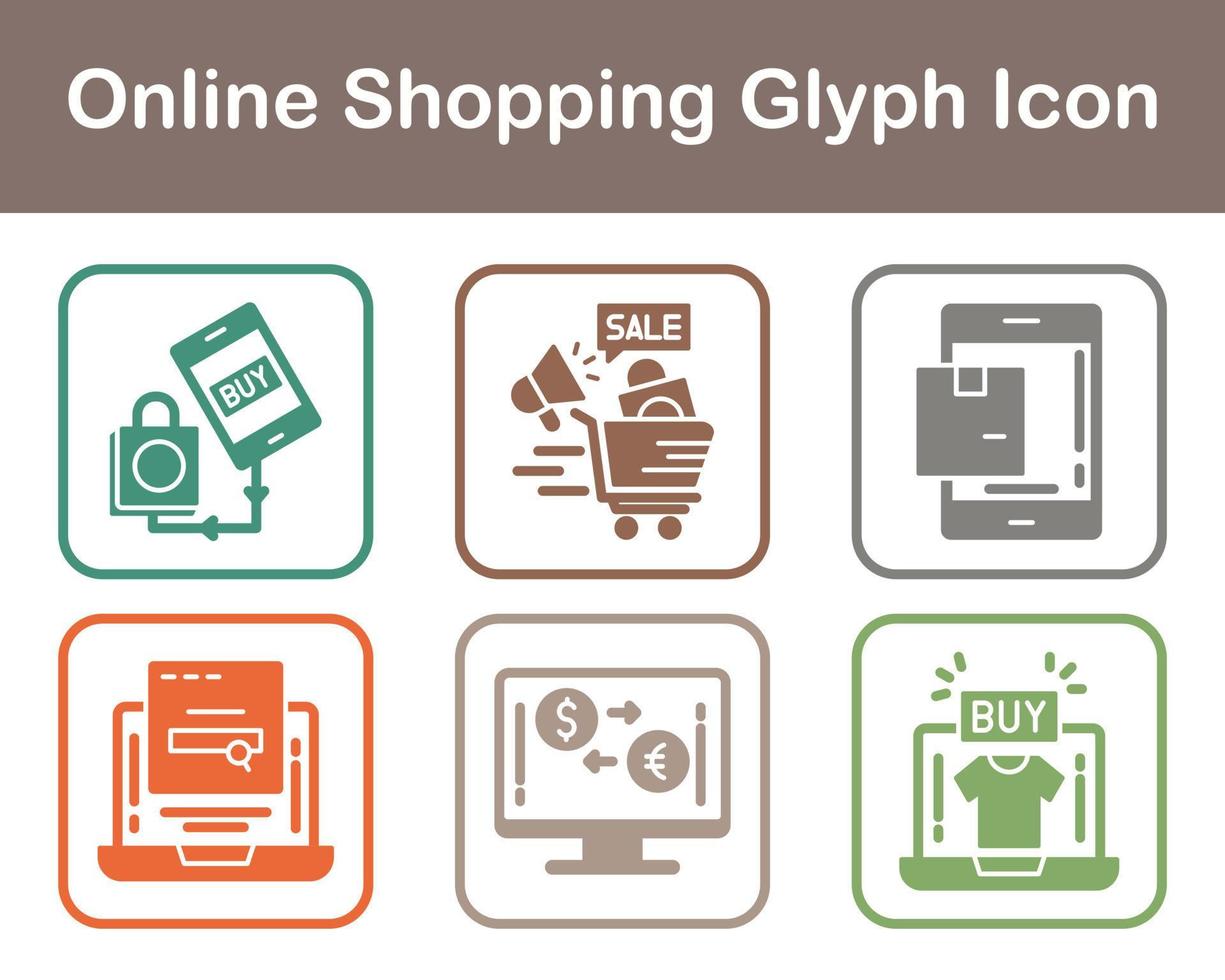 Online-Shopping-Vektor-Icon-Set vektor