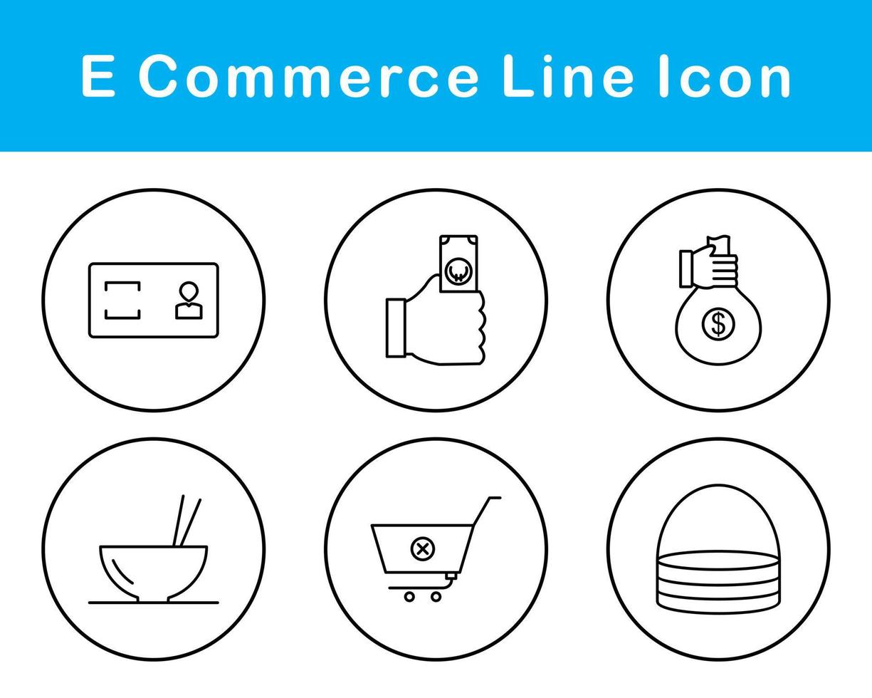 E-Commerce-Vektor-Icon-Set vektor