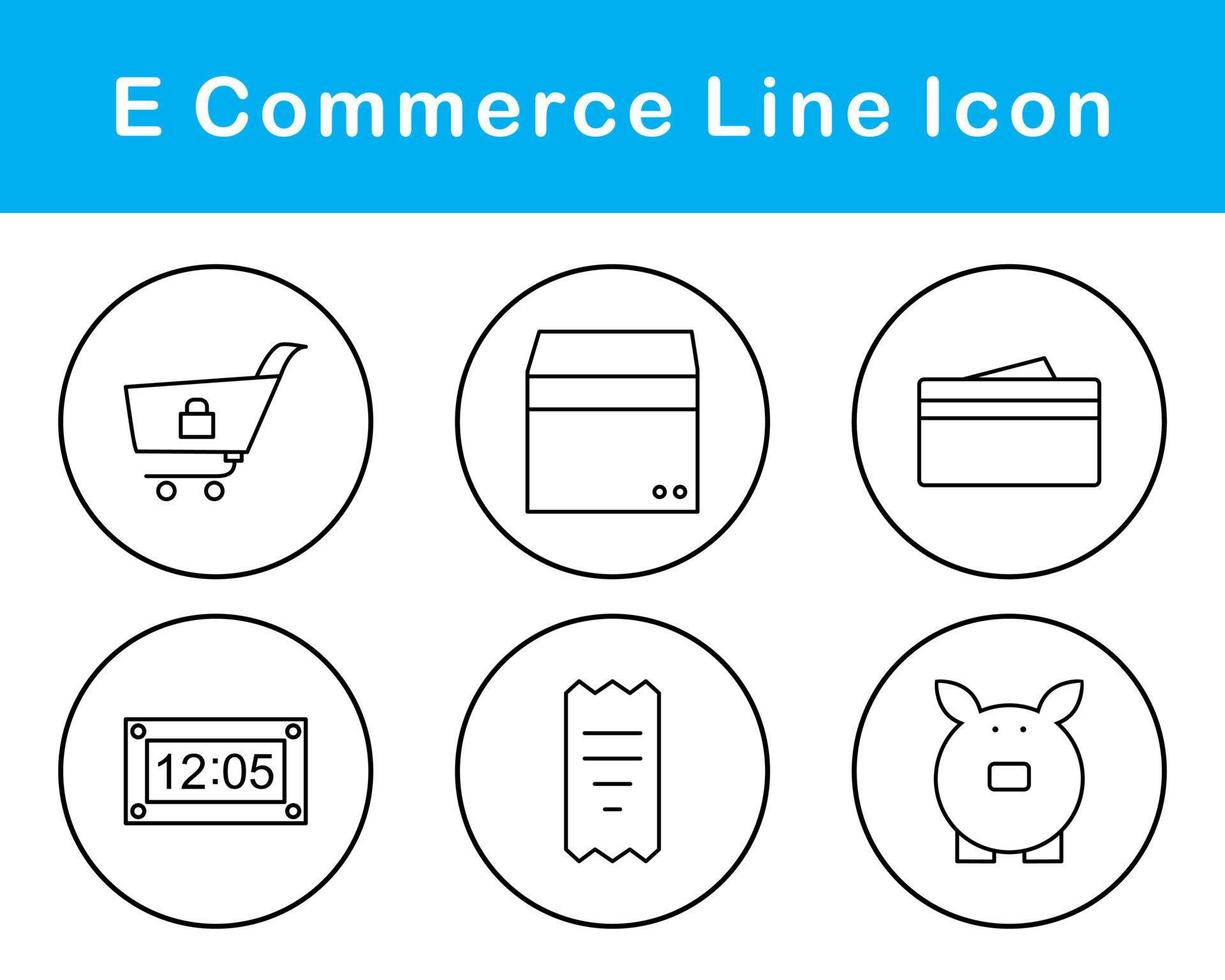 E-Commerce-Vektor-Icon-Set vektor