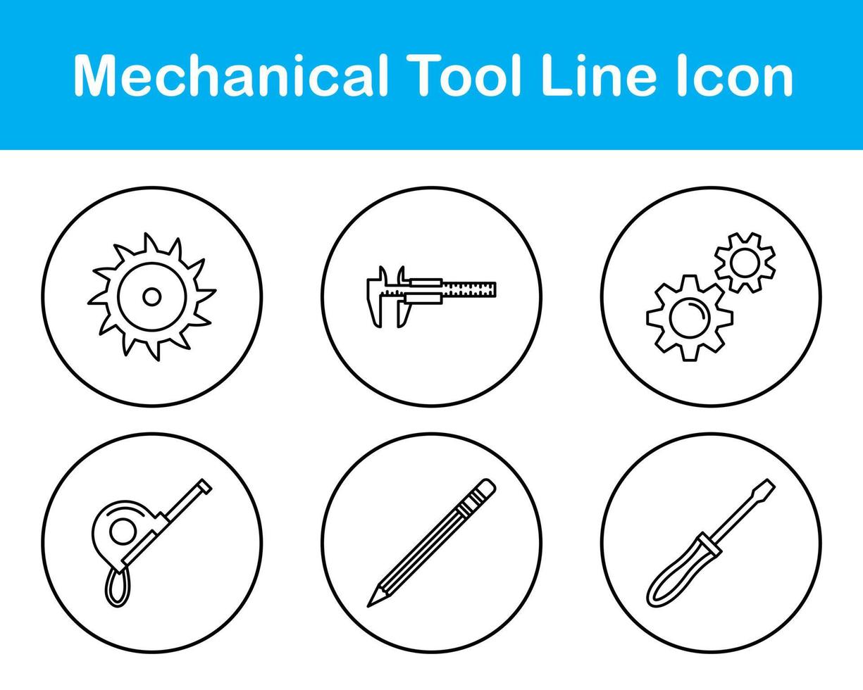 mechanisch Werkzeug Vektor Symbol einstellen