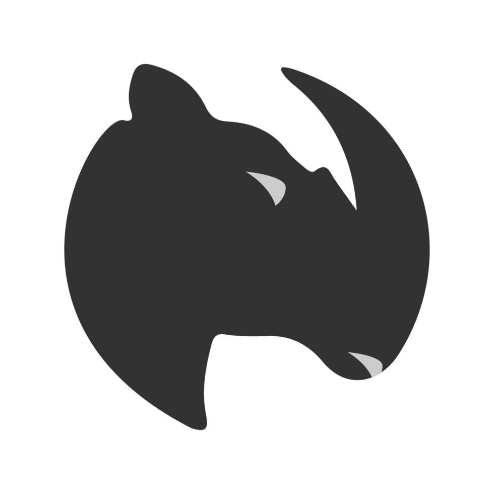 noshörning logotyp mall. lämplig för klubb logotyper vektor