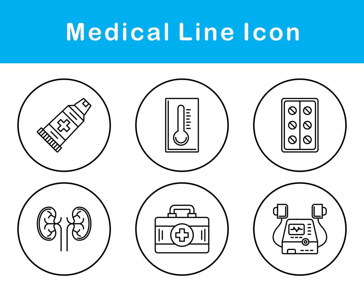 medicinsk vektor ikon uppsättning