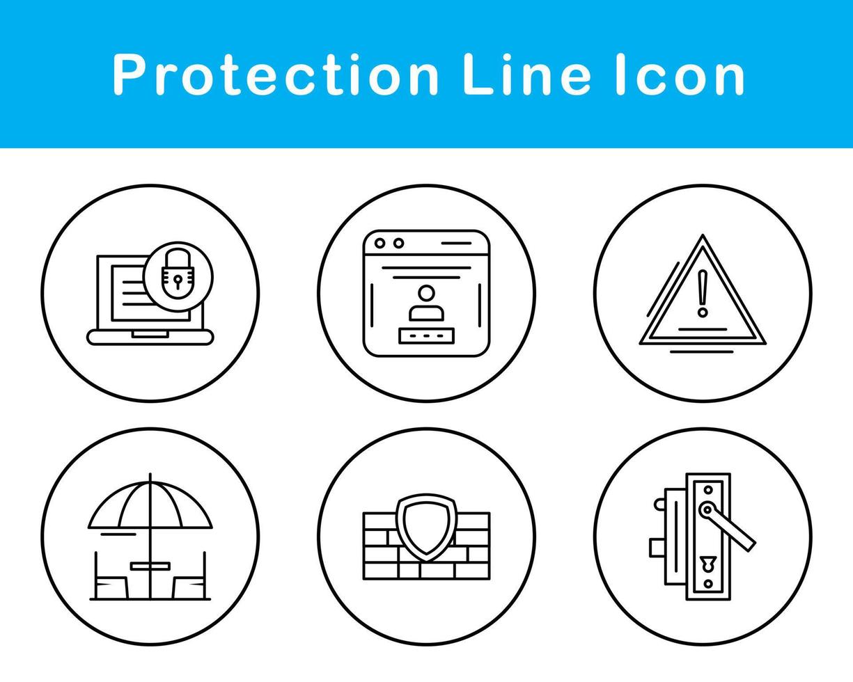 skydd vektor ikon uppsättning