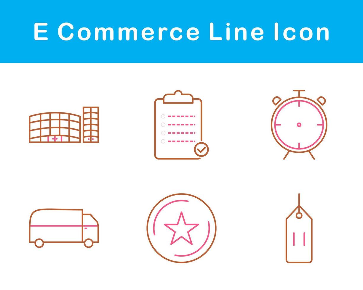 E-Commerce-Vektor-Icon-Set vektor