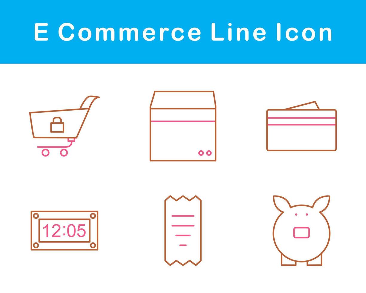 E-Commerce-Vektor-Icon-Set vektor