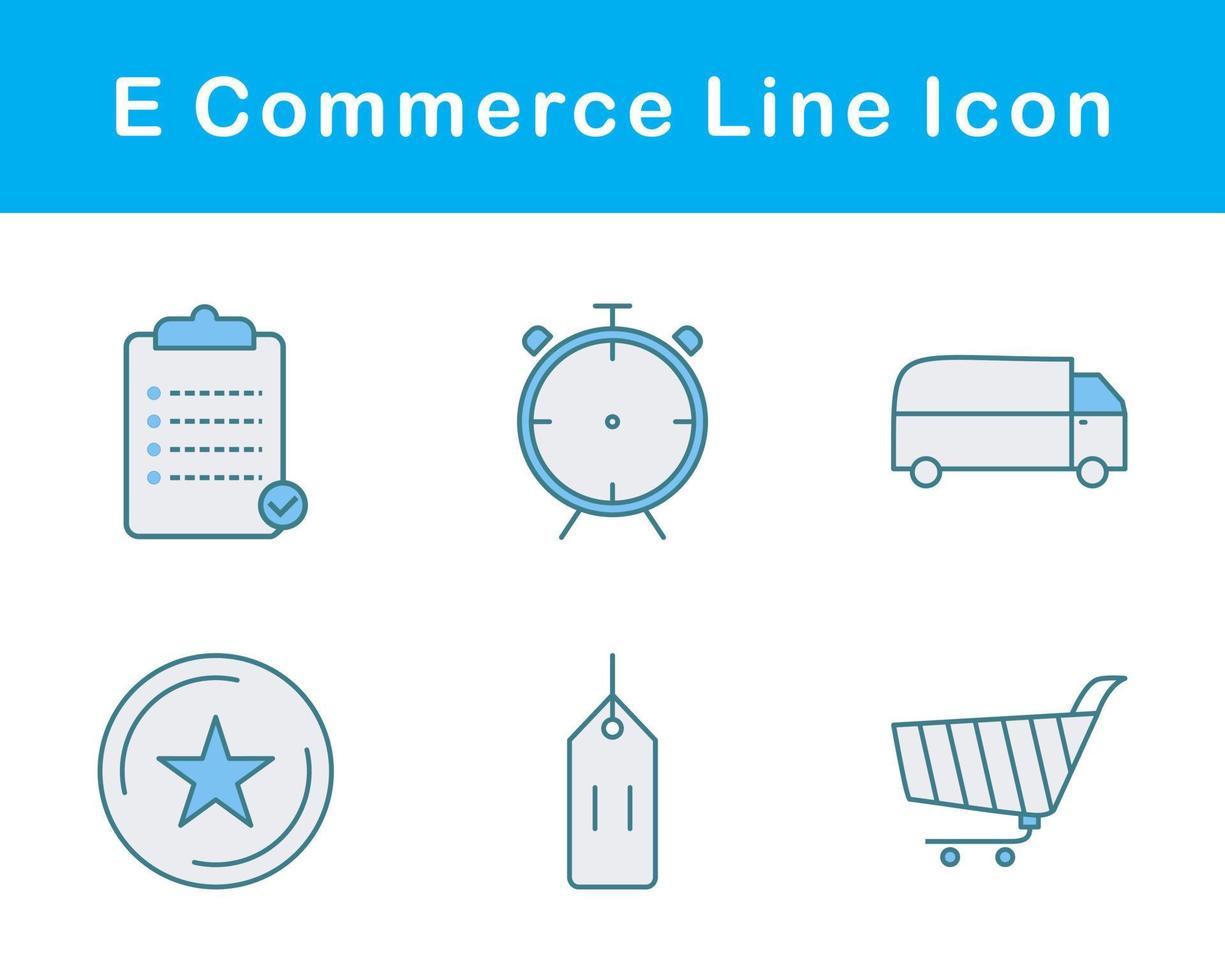 E-Commerce-Vektor-Icon-Set vektor