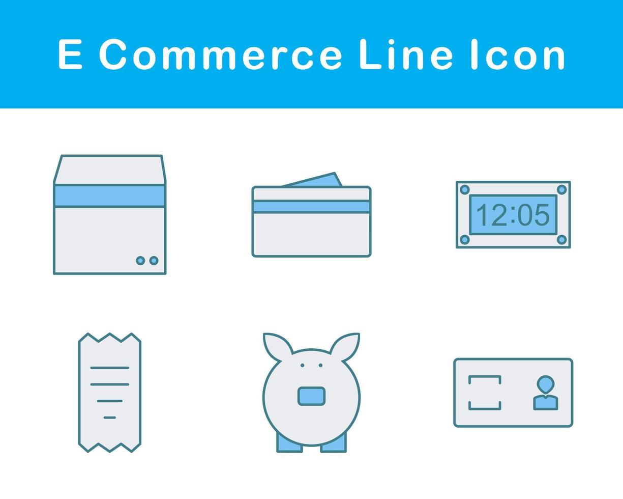 E-Commerce-Vektor-Icon-Set vektor