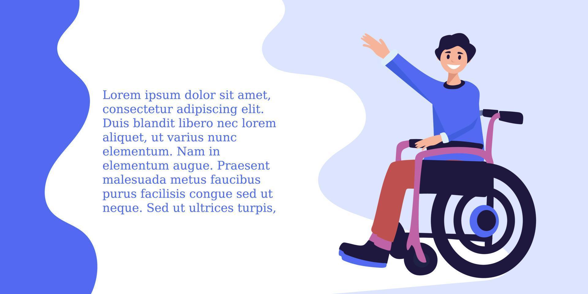 International Tag von Personen mit Behinderungen idpd . zu erziehen Bewusstsein von das Situation von deaktiviert Personen im alle Aspekte von Leben. Vektor Illustration.