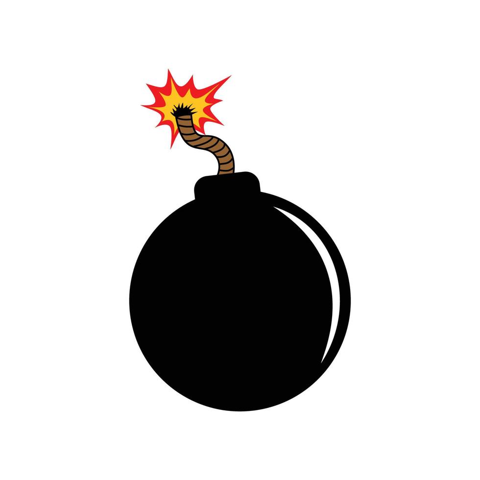 bomba tecknad serie vektor illustration. sinne blåser tecken och symbol.