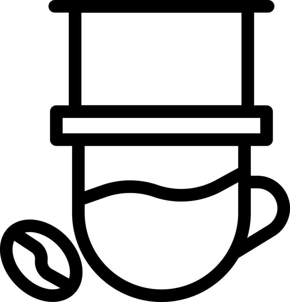 kaffeevektorillustration auf einem hintergrund. hochwertige symbole. vektorikonen für konzept und grafikdesign. vektor