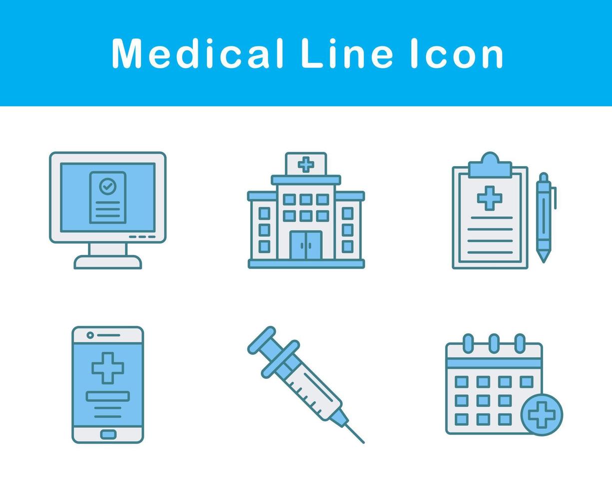 medicinsk vektor ikon uppsättning