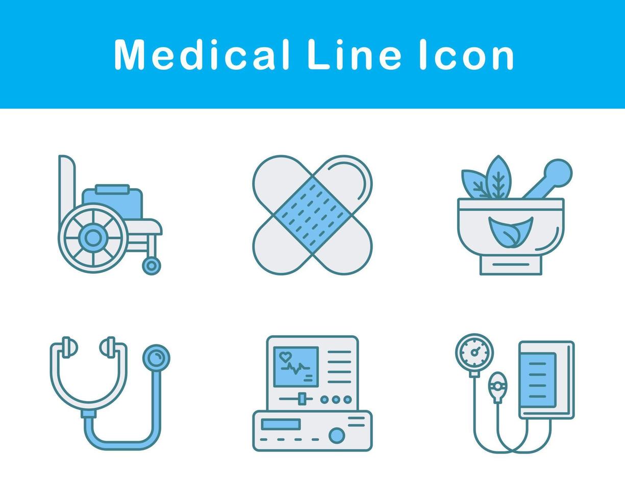 medicinsk vektor ikon uppsättning