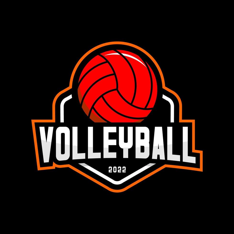 Volleyball schwarz Vektor