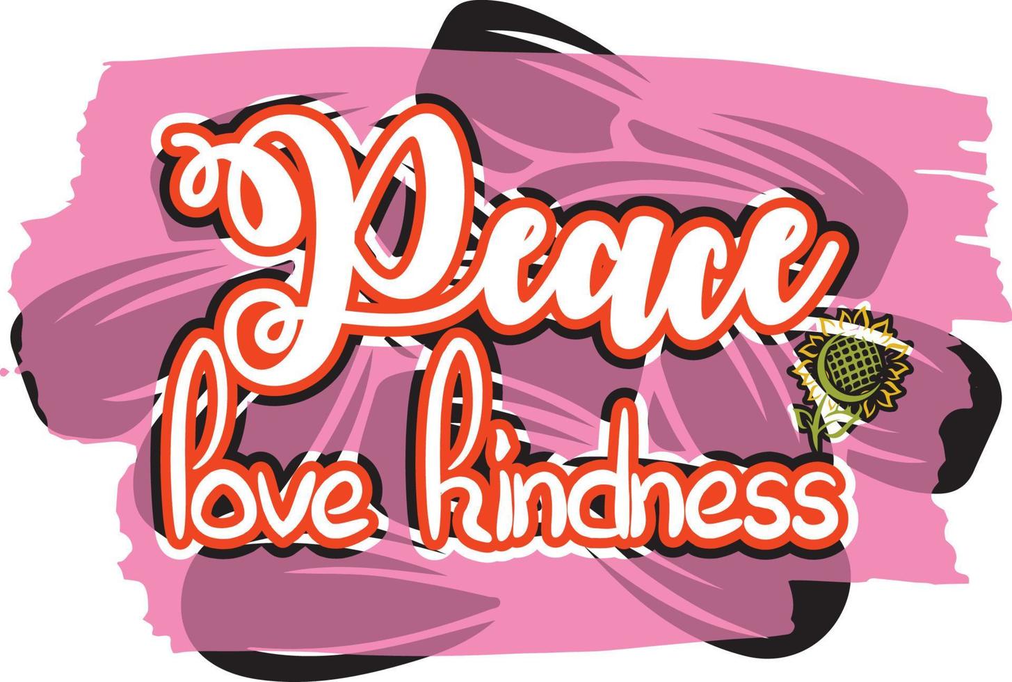 fred kärlek vänlighet vektor
