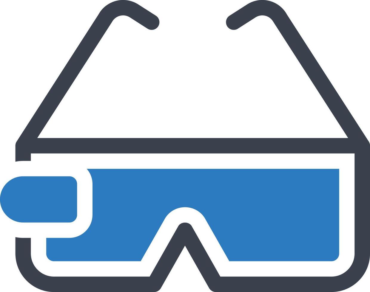 vr Brille Vektor Illustration auf ein hintergrund.premium Qualität symbole.vektor Symbole zum Konzept und Grafik Design.