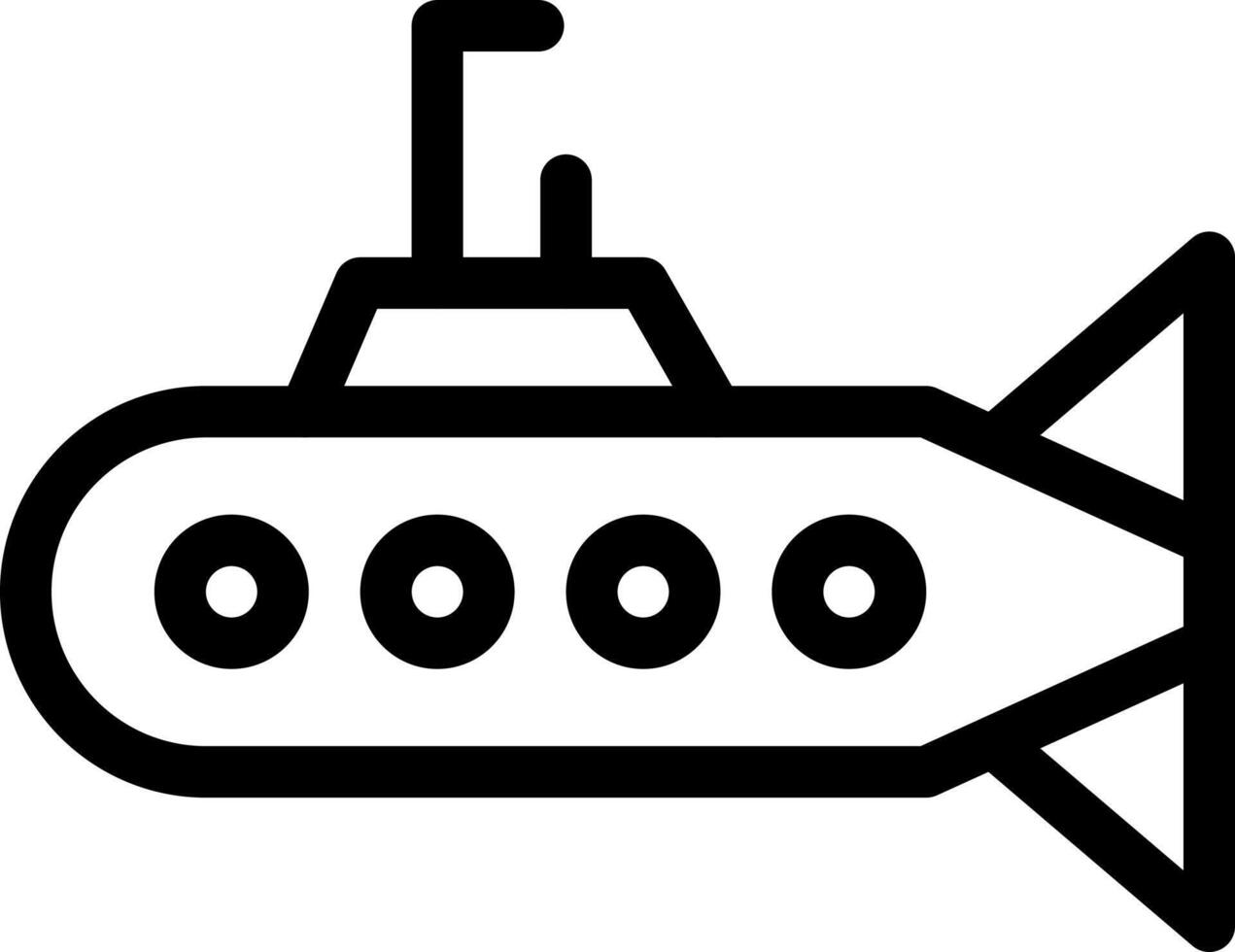 U-Boot-Vektorillustration auf einem Hintergrund. Premium-Qualitätssymbole. Vektorsymbole für Konzept und Grafikdesign. vektor