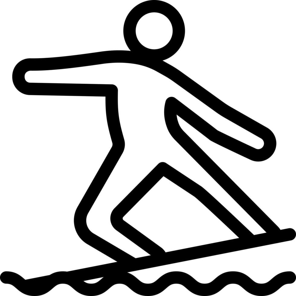 surfing vektor illustration på en bakgrund.premium kvalitet symbols.vector ikoner för begrepp och grafisk design.