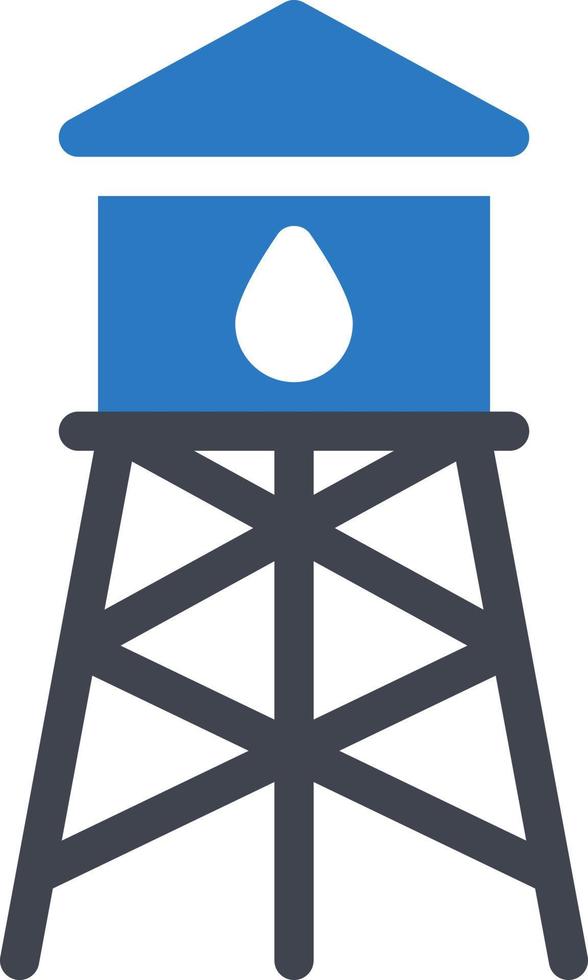 vatten torn vektor illustration på en bakgrund.premium kvalitet symbols.vector ikoner för begrepp och grafisk design.