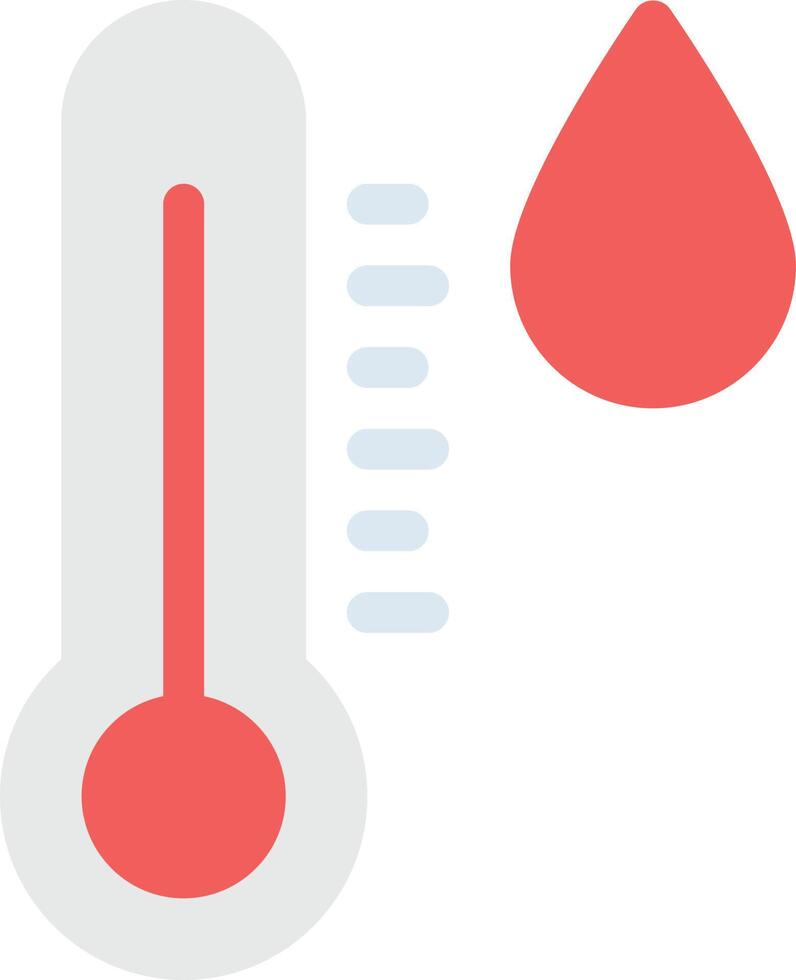 vattentemperatur vektor illustration på en background.premium kvalitet symbols.vector ikoner för koncept och grafisk design.