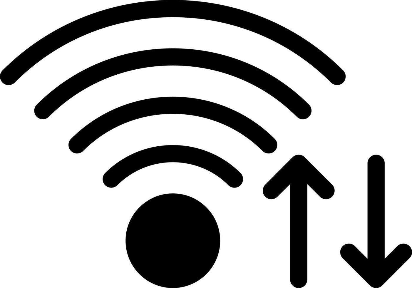 wifi-vektorillustration auf einem hintergrund. hochwertige symbole. vektorikonen für konzept und grafikdesign. vektor