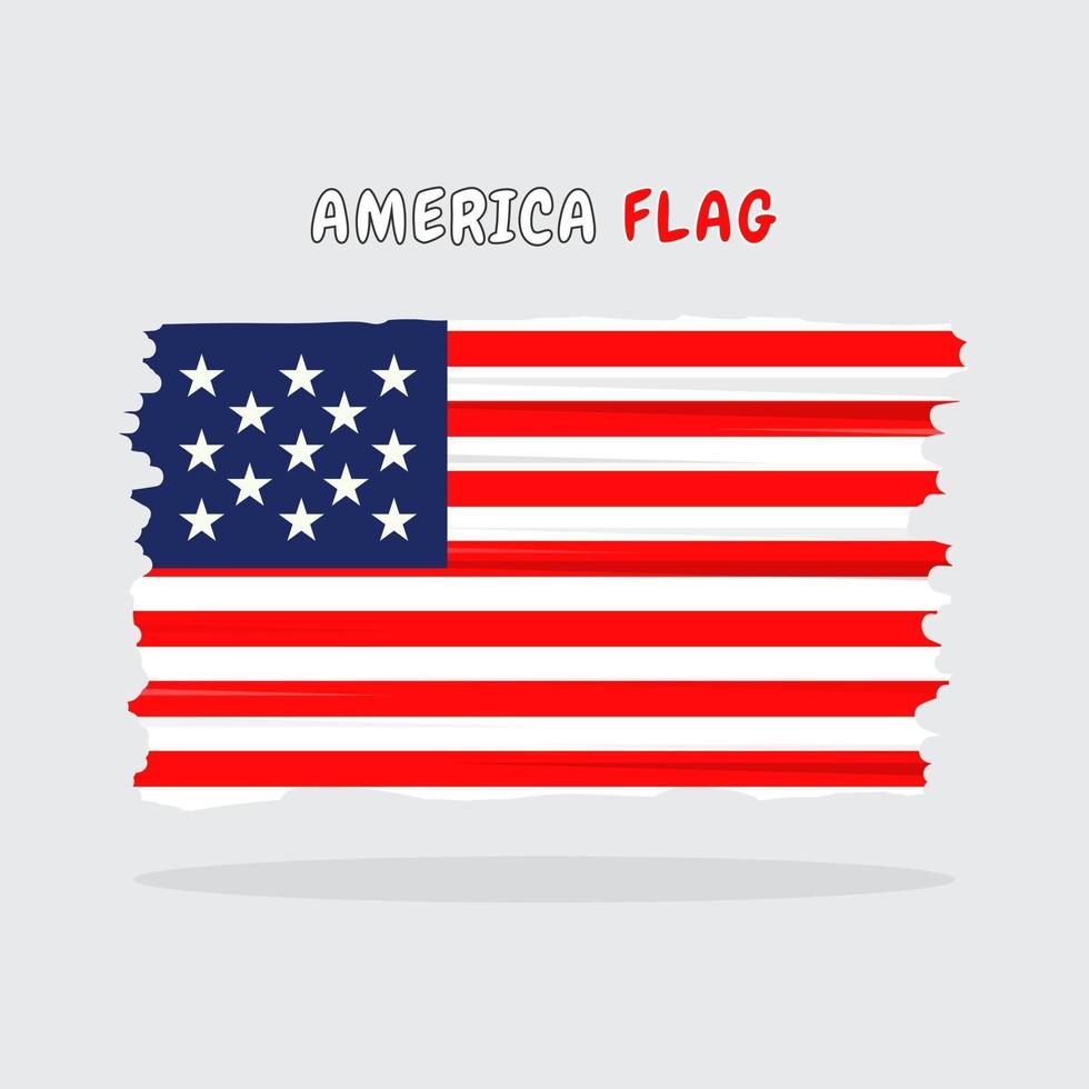 Amerika Flagge Design vektor