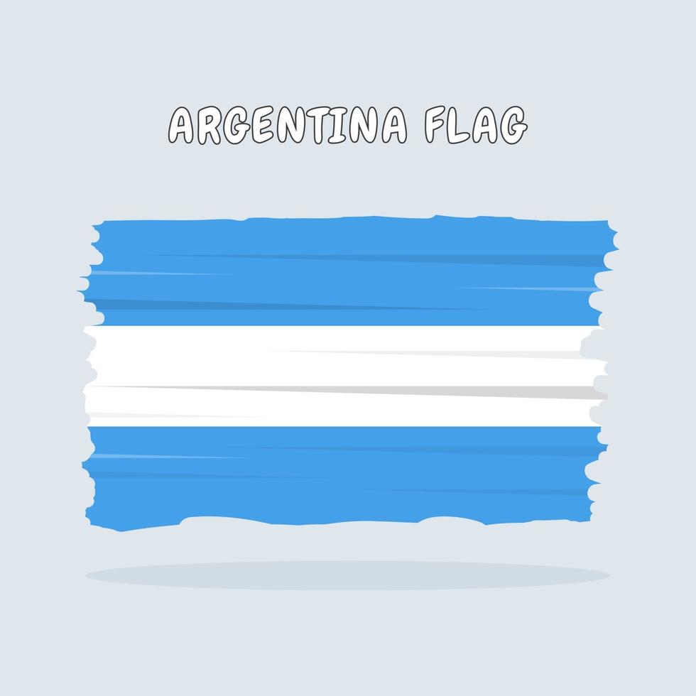 Argentinien Flagge Design vektor