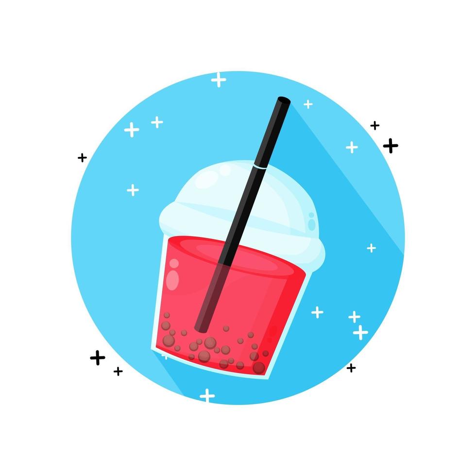 Bubble Tea Icon Vektor Design