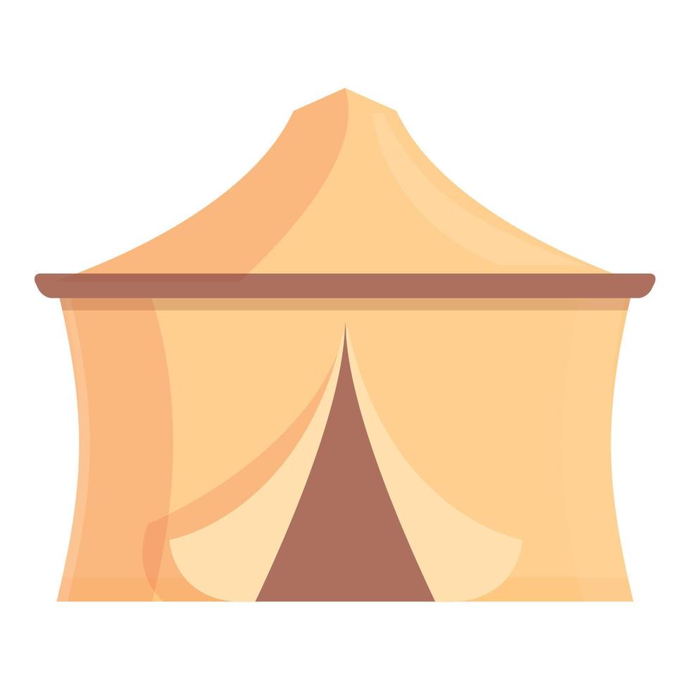beduin tält ikon tecknad serie vektor. läger öken- vektor