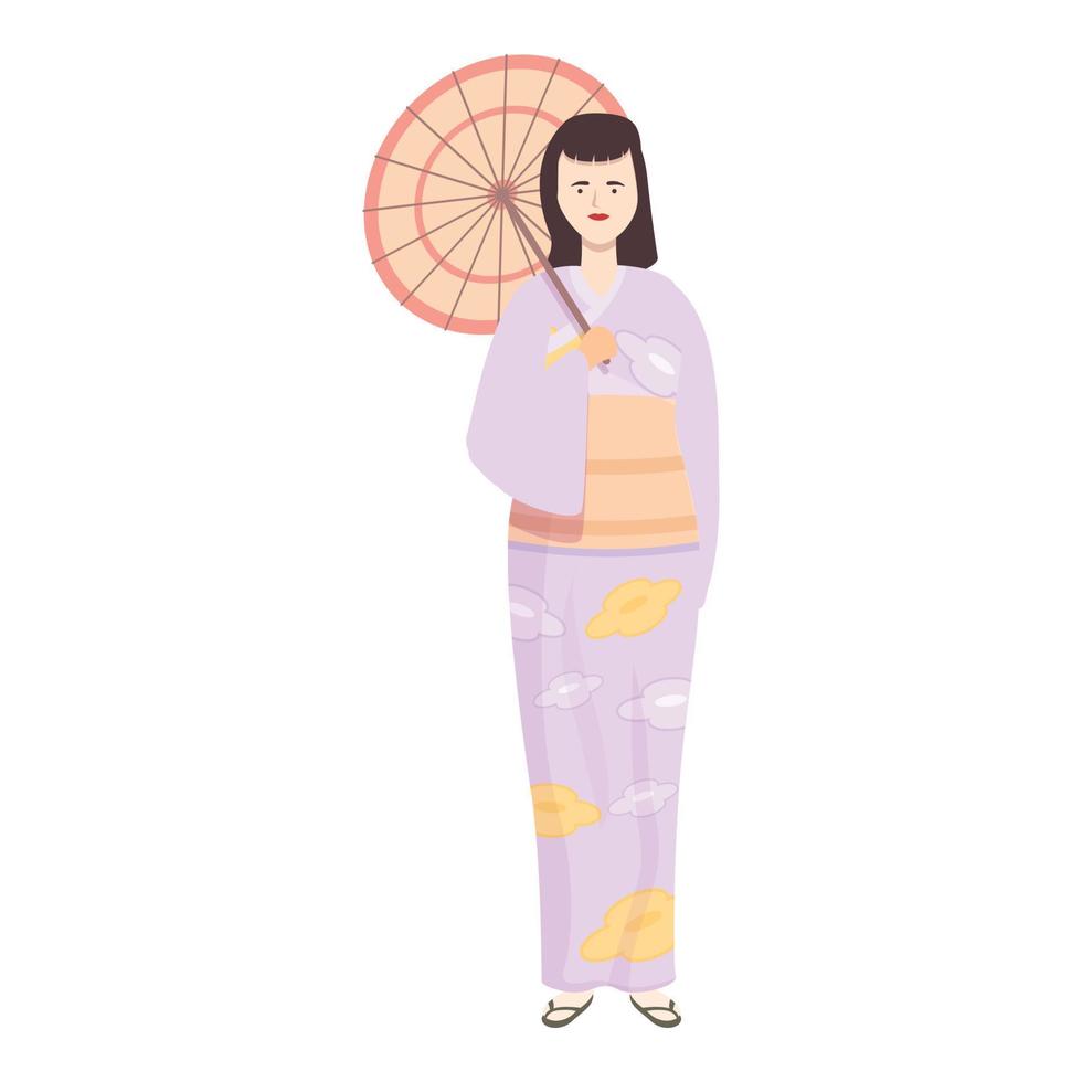 japanisch Kimono Symbol Karikatur Vektor. Kostüm Design vektor